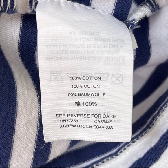 •Crewcuts• Blue/White Striped Dress with Ruffles - Size 8 - Picture 5 of 7